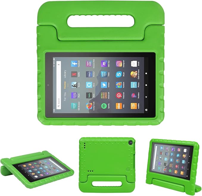 Kids Case for Fire 7 Inch Tablet 9th/7th/5th Generation Tablet (2019/2017/2015 Release) Kid-Proof &amp Shockproof Case Sturdy Soft Durable EVA Protective Cover with Convenient Handle Blue | Foldable