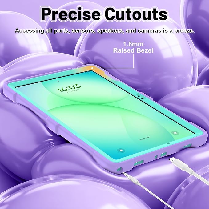 Case for Samsung Galaxy Tab A11+/A11 Plus 11” 2026 Samsung Galaxy Tab A9+/A9 Plus 11” 2024 Model Heavy Duty Shockproof Hard High Impact Protective Case Black