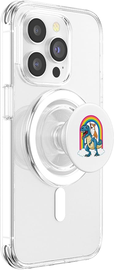 Rainbows Corgi TRex Dinosaur Novelty Apparel and More PopSockets Adhesive PopGrip