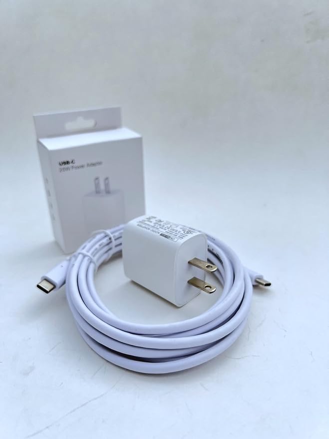 OMNIHIL Wall Charger+10FT-USB-C-to-C Cable Compatible with IntreLife Automatic Trash Can 3.5 Gallon Model # Intre-02