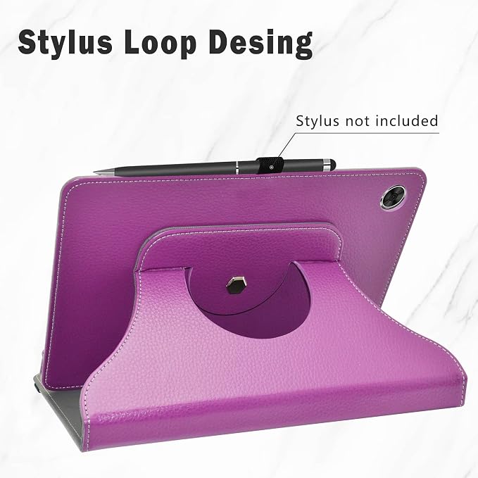 LiuShan Compatible with T-Mobile REVVL Tab 2 Case360 Degree Rotation Stand PU Cover for T-Mobile REVVL Tab 2 5G Tablet 2025 Released 10.1 Tablet（Not Fit Revvl Tab 5G 10.36Black