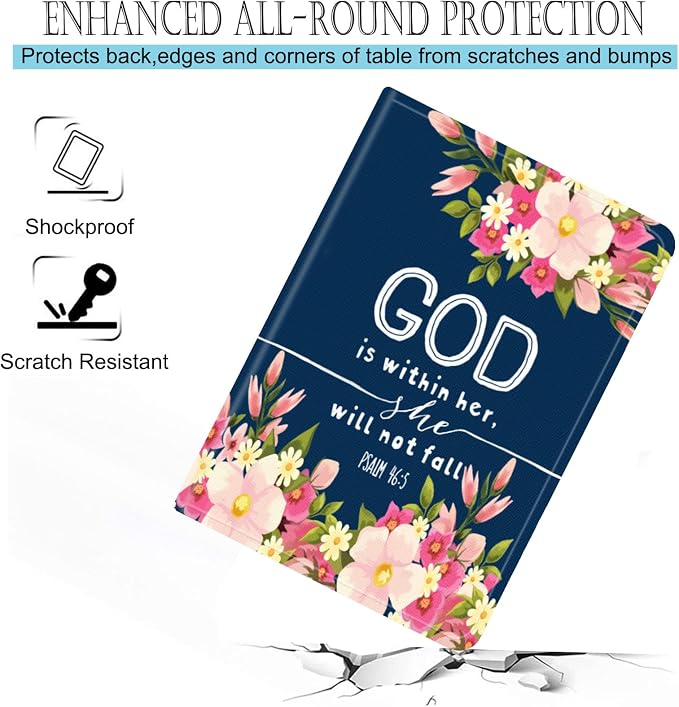 Compatible for iPad Air 13 inch Case (M3 2025 /M2 2024)/Pro 12.9 inch (6th/5th/4th/3rd 2022/2021/2020/2018)Adjustable Stand Protect CoverAnchor Christian