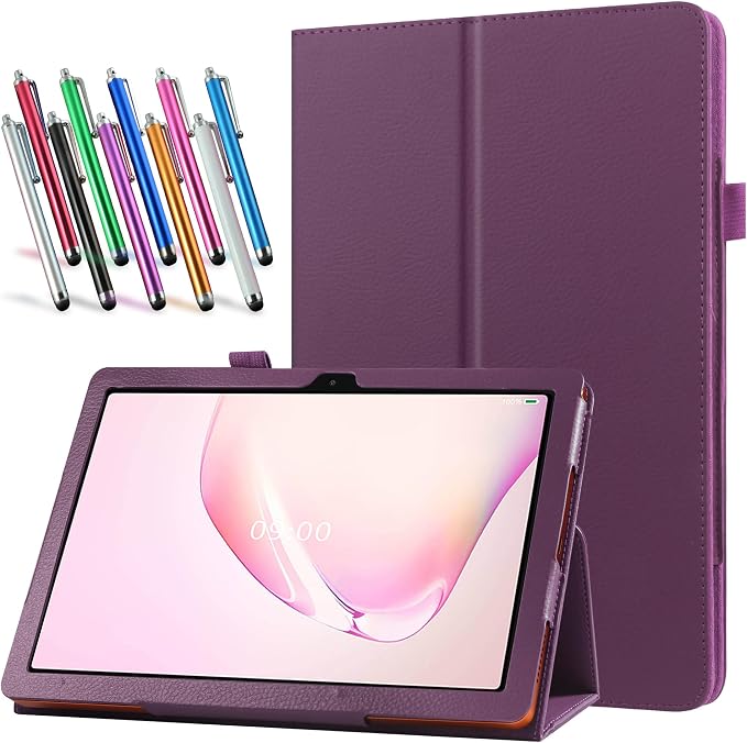Case for Boost Celero5G TAB 10.9 Inch Tablet 2025 Released - Lightweight Folio PU Leather Cover with 1 Random Stylus (Navy Blue)