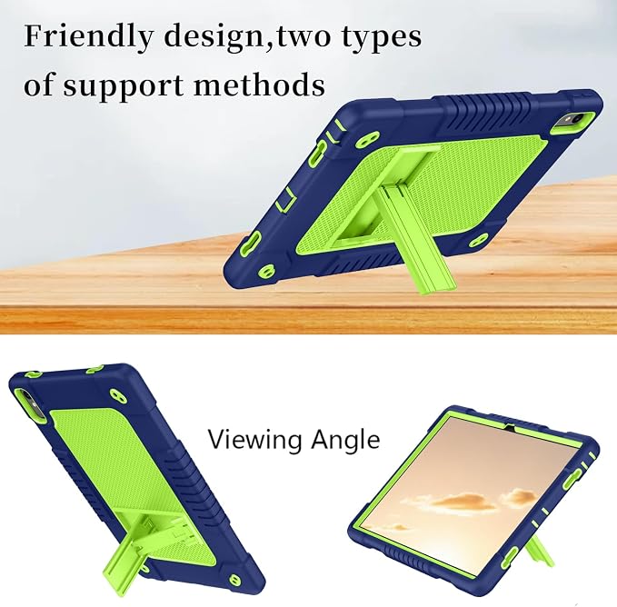 for Lenovo Tab P11 2nd Gen Tablet CaseHeavy Duty Shockproof Built in Kickstand Protective Cover for Lenovo Tab P11 Gen 2 11.5 inch TB350FU/TB350XU (Black)