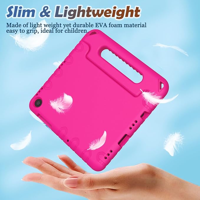 LTROP Shockproof Lightweight Convertible Handle Stand Case for Samsung Galaxy Tab A11 Plus 2025 / A9 Plus 11 Inch 2023 with Built-in Screen Protector Galaxy Tab A11+ / A9+ Case for Kids Black