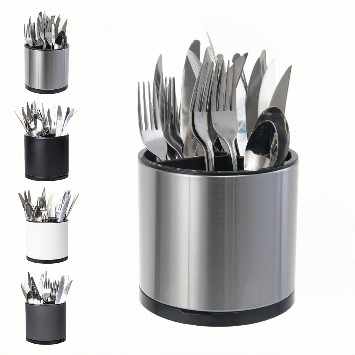 Utensil Holder,Large 360°Rotating Kitchen Utensil Holder For Counter