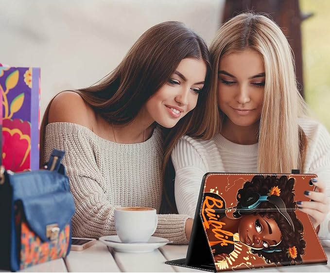 Case for Amazon Fire Max 11 Tablet (13th Generation 2023 Release) Multi-Angle Smart Stand Cover Auto Sleep/Wake for Fire 11 Max Tablet，African American Women Inspirational Quotes