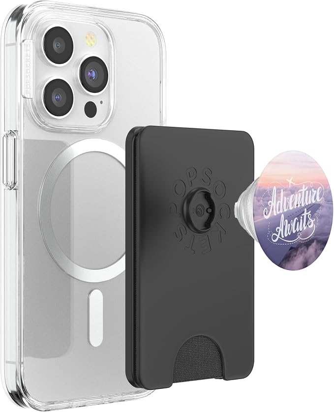 Adventure Awaits Airplane Travel Quote by Nature Magick PopSockets Adhesive PopGrip