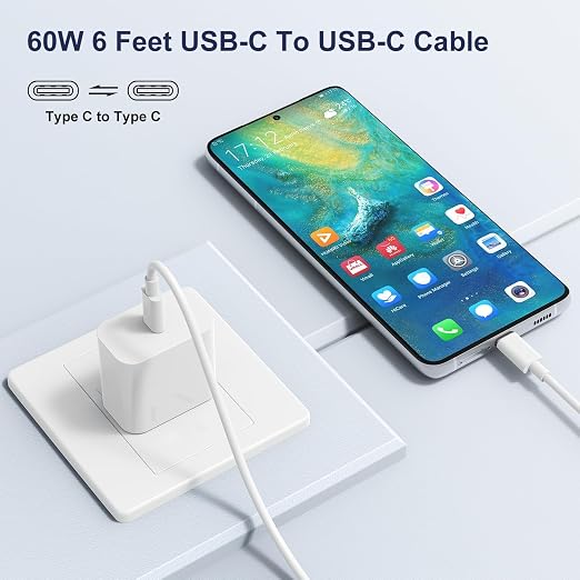 USB A to USB C Cable2 Pack [3FT+6FT] Carplay Cord for iPhone17/16/15 | USB A to USB C Cable2 Pack [3FT+6FT] Carplay Fast Charging Cord for iPhone17/16/15/iPad Pro/MacBook/Samsung GalaxyS26/25