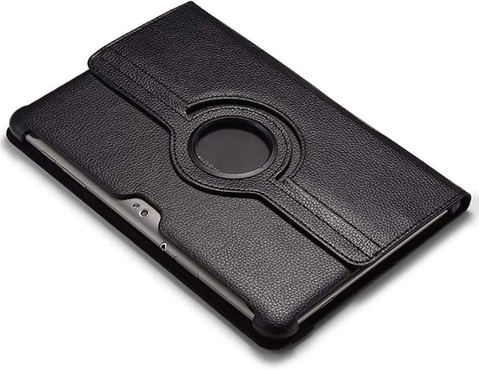 Case for Samsung Galaxy Note 10.1 inch 2012 (GT-N8000 N8010 N8013)360 Degree Rotating Stand Case Full Protective Coverwith Stylus PenScreen Film (Black)