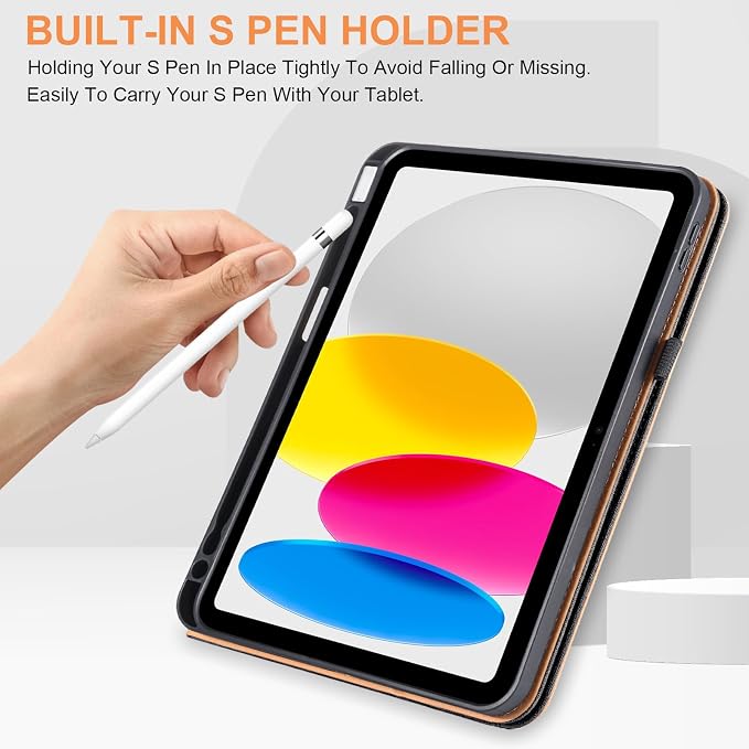 for iPad A16 Case 11 Inch 2025Cover for iPad 10th 11th Generation Case with Pencil HolderBlack
