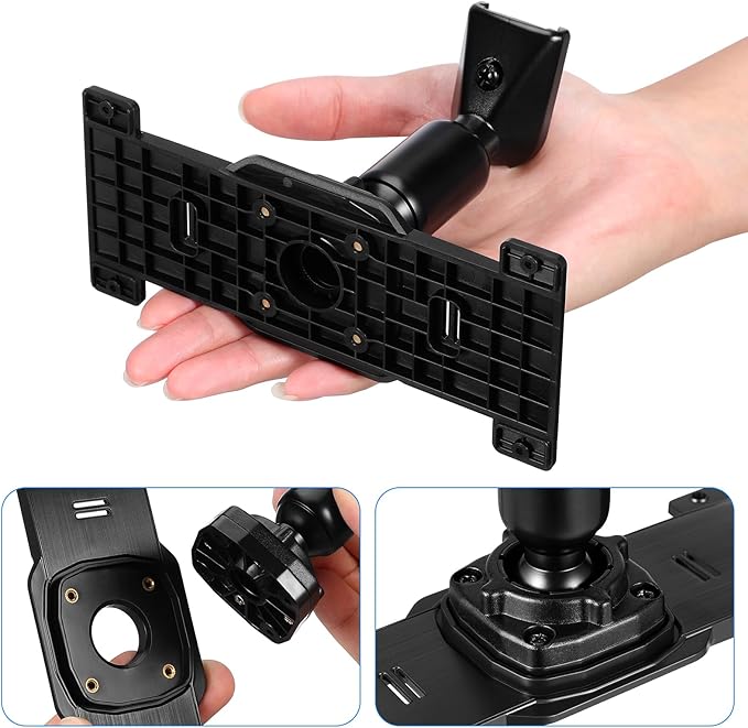 CALLARON 1 Set Dash Cam Mirror Mount Rear View Mirror Back Plate Panel Car Rear View Camera Mount Kit for 5.5" - 12" Rearview Mirror Dash Cams