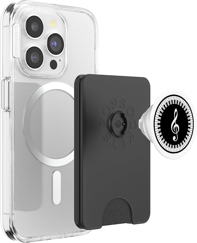 Music Symbol Circular Piano G-Clef Art Cool Musician Gift PopSockets Adhesive PopGrip