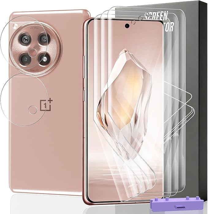 for iPhone 17 Pro Max Back Screen Protector Flexible Film Not Glass with Camera Lens Protector 2+2 Pack Self-Healing Anti Scratch HD Clear Soft TPU Protective Hydrogel Film