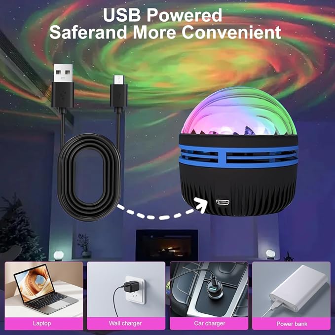 MAXROCK Galaxy Projector,Black Hole Projector with Remote Control for Adults Bedroom Decoration, Party, Nebula Lamp Night Light for Kid Gifts