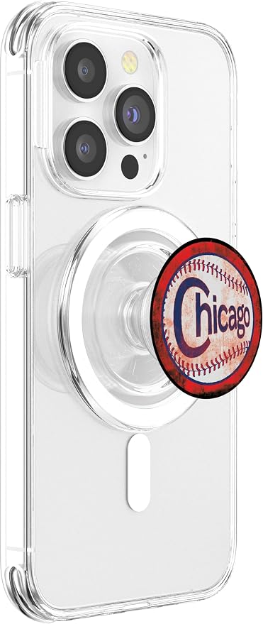 Distressed North Side Chicago Baseball Players PopSockets Adhesive PopGrip