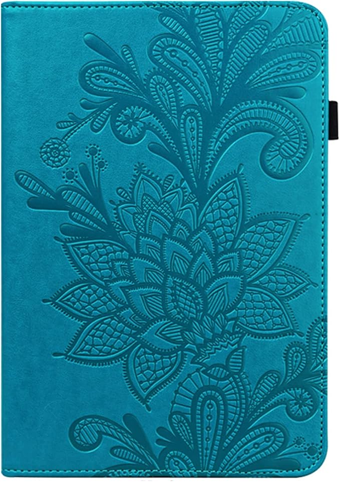 Fire HD 8 Case Slim Folding Stand Auto Wake/Sleep Wallet Case with Cards/Cash Holder for Amazon Fire HD 8(8th/7th/6th Gen 2018/2017/2016 Release)-Black