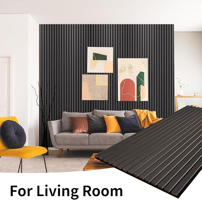 Wood Slat Wall Panel, 3D Soundproof Wall Panels, Large Acoustic Panels
