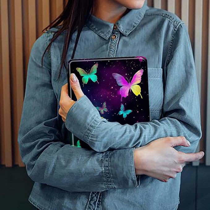 Astronaut Mushrooms Pattern Case for iPad 10.2 iPad 9th Generation 2021/ iPad 8th Generation 2020/ iPad 7th Generation 2019360 Degree Rotating Stand Protective Cover with Auto Sleep/Wake