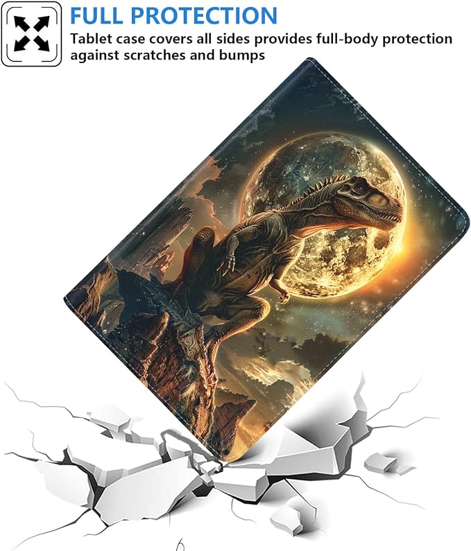 Case for Samsung Galaxy Tab S10 Plus 2024/ S9 Plus/ S9 FE Plus 5G 12.4 Inch 2023 Slim PU Leather Stand Folio Cover with Auto Wake Sleep Abstract Paint Dogs