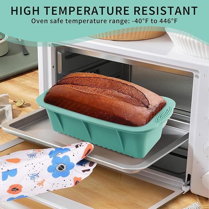 Yumatouch 32 Pieces Silicone Baking Pans Set, Nonstick Bakeware Set for Kitchen Oven, Silicone Cake Molds, Round/Square Cake Pan, Baking Sheet, Loaf Pan, Donut Muffin Pans