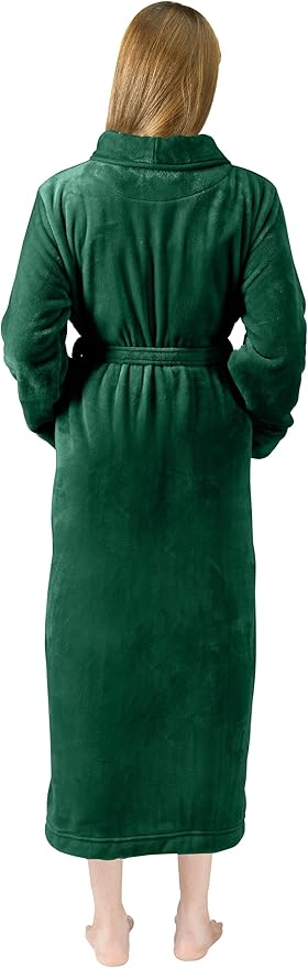 NY Threads Premium Womens Robe, Plush Fleece Long Bath Robe for Women, Fluffy Soft Women's Bathrobe