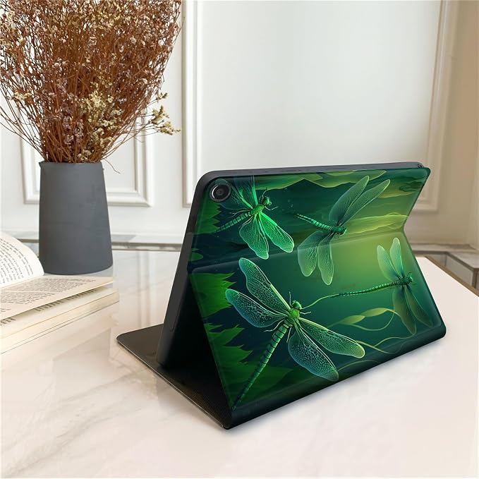 DEGDFSGR for Amazon Fire HD 10 Tablet 10 Plus Tablet Case (13th/11th Generation 2023/2021 Release) with Adjustable StandAuto Sleep/Wake for Kindle Fire 10 Case 10.1 inchAmerican Flag Sunflower Cross