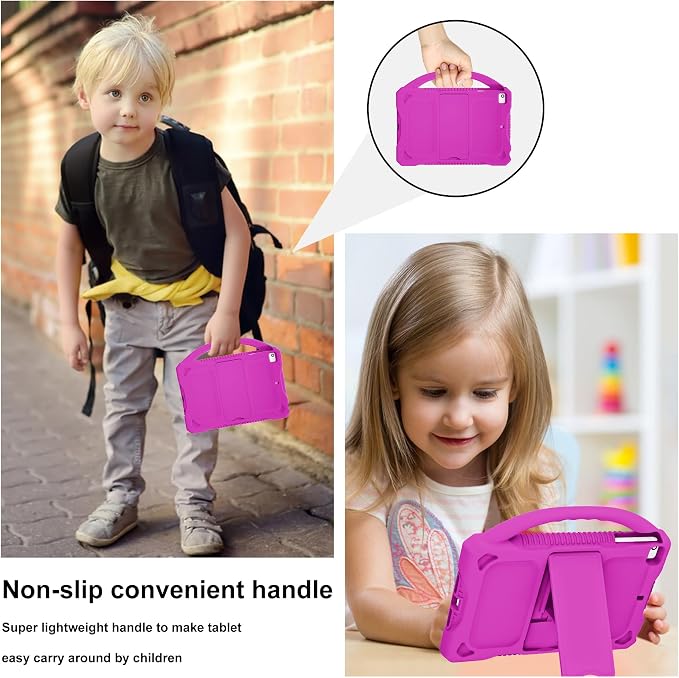 Kids Case for iPad mini 5 4 3 2 1Shockproof Protective Silicone Cover for Apple 7.9 inch Kids iPad mini/Mini 2/Mini 3/Mini 4/Mini 5 Case with Stand Handle (Blue)