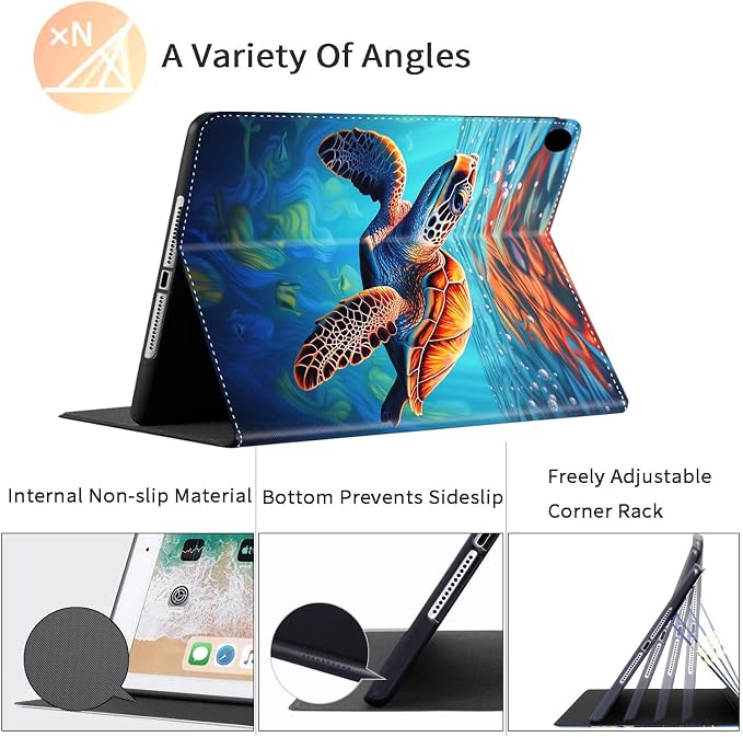 Case for iPad Pro 11 Inch 2022/2021/2020 (4th/3rd/2nd Gen) for iPad Air 5th / 4th Generation 10.9 Inch (2022/2020) Durable Shockproof Protective Cover，Black Woman Queen Afro Design
