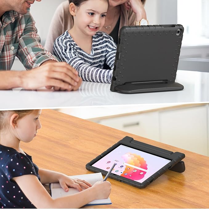Kids Case for Samsung Galaxy Tab A11+A9+ Shockproof StandBlack | Shockproof EVA MaterialDesigned for Samsung Galaxy Tab A11 Plus 2025/A9 Plus 2023 11 TabletAdjustable handle stand