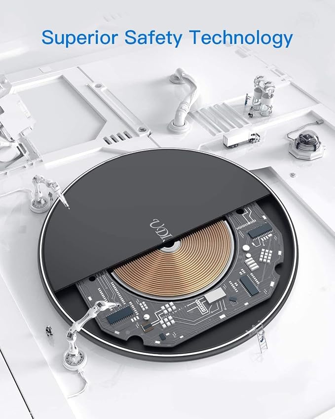 15W Wireless Charger Fast Charging Pad Compatible with T-Mobile REVVL 7 PRO 5G (ONLY for 7 PRO) Slim Quick Charge