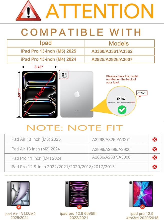 Vimorco for iPad Pro 11-inch Case M5/M4 2025/2024 for iPad Pro Case 11 Inch M5/M4 Pencil Holder/Hand Strap/Pocket/Screen Protection Band 3 Adjustable Angles Auto Sleep/Wake Beach Blue Ocean