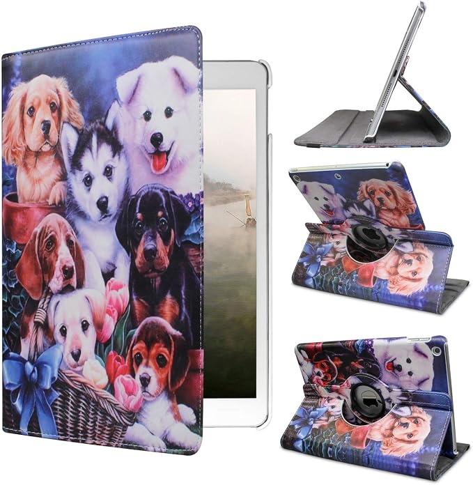 Case for ipad Pro 12.9 inch 3rd Generation 2018 Model A1876 A2014 A1895 A1983 360 Degree Rotating Smart Leather Auto Sleep/Wake Black