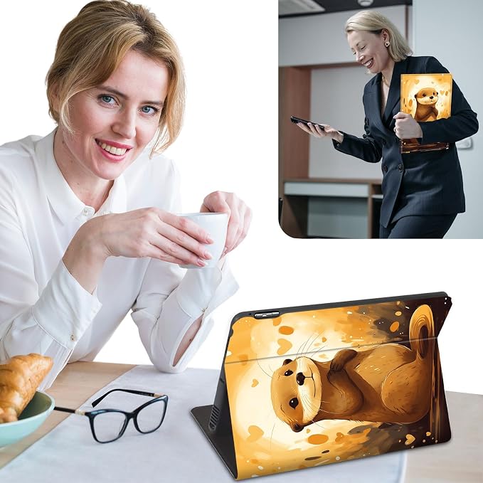 Case for iPad 9th/ 8th/ 7th Generation for iPad 10.2 inch Case 2021/2020/2019 Slim PU Leather Multiple Viewing Angles Smart Stand Shell Cover Auto Wake/Sleep for iPad 10.2Alpaca Art