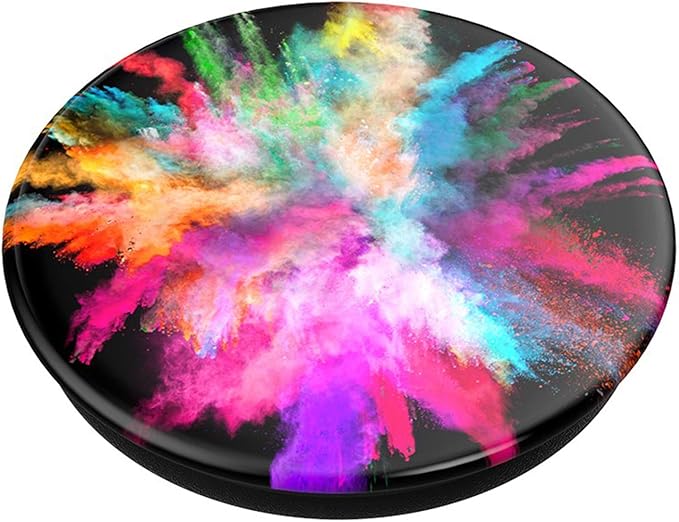 PopSockets: Phone Grip with Expanding Kickstand, Pop Socket for Phone - Color Burst Gloss