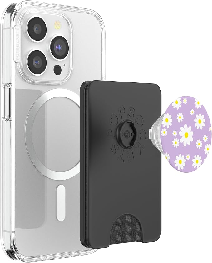 Purple Daisy Flower Cute Spring Floral Lavender Lilac Leaf PopSockets Adhesive PopGrip