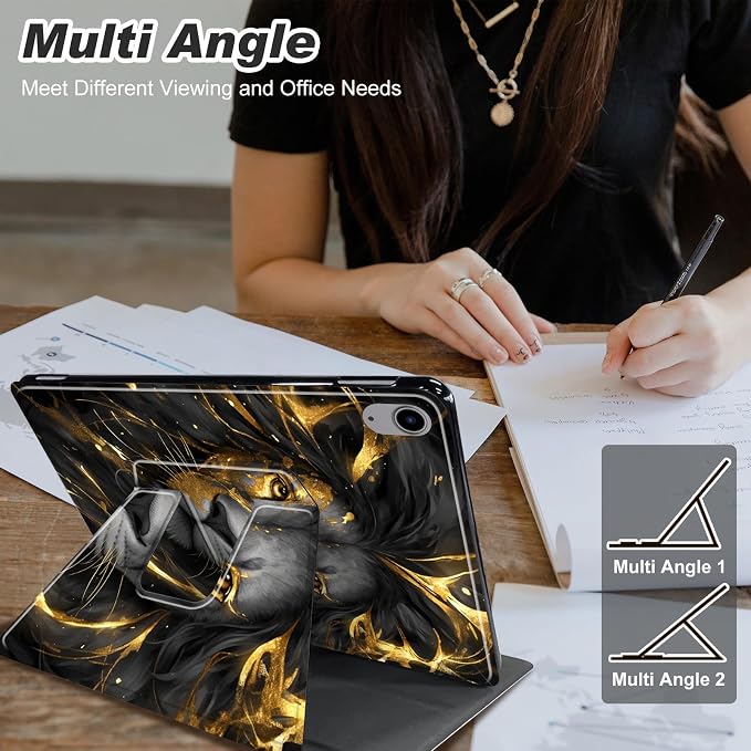for iPad 10.2 Rotating Case 360° Protection Adjustable Kickstand Cover for iPad 10.2 (7th8th9th Generation) Shockproof Durable Lightweight PU Leather for iPad 10.2 Stand Case Basketball