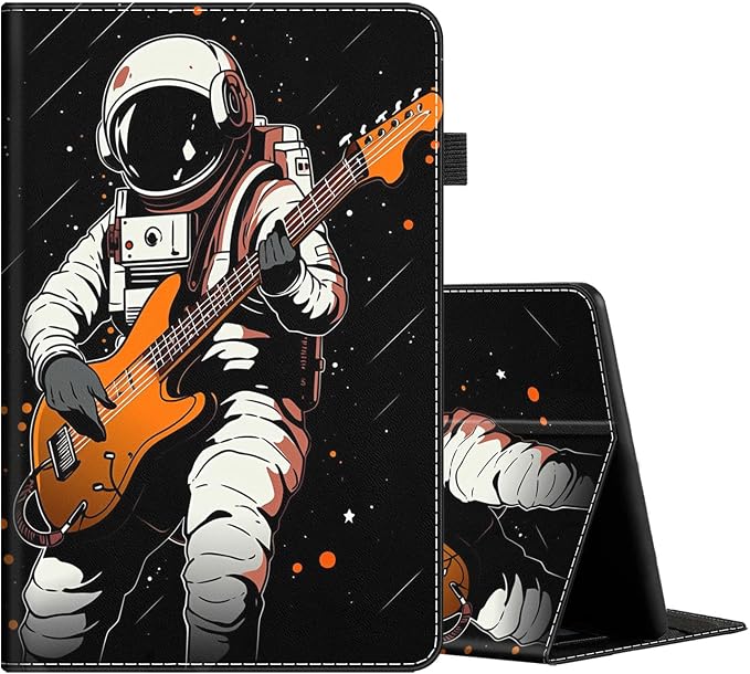 Case for All-New Amazon Fire HD 10 and 10 Plus Tablet (13th/11th Generation 2023/2021 Release) 10.1 Multi-Angle Smart Stand Cover Auto Sleep/Wake Skull and Fire