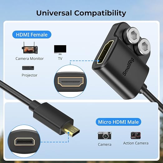 SMALLRIG USB-C Male to Female Data Cable (7.9 inch) 240W Fast Charging / 20Gbps Data Transfer for Camera Cages &amp L-Shaped Plates USB 3.2 Gen 2x2-5078