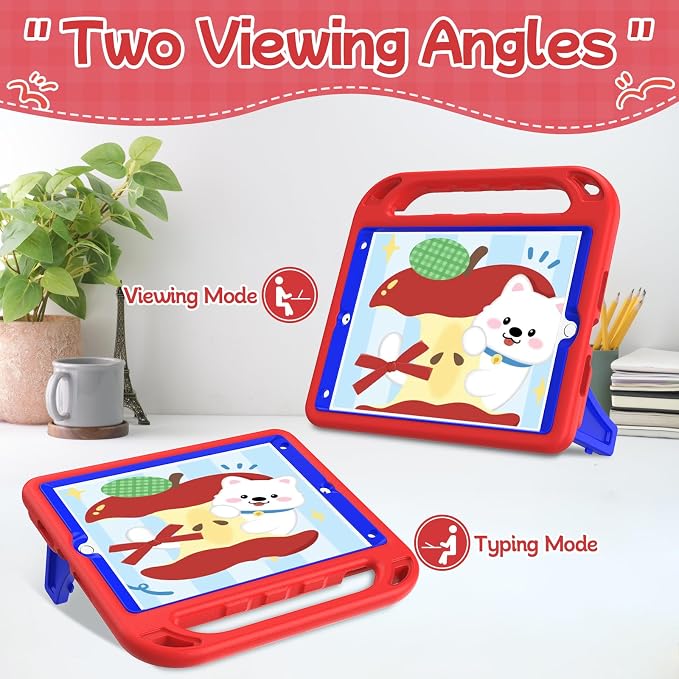 BMOUO Kids Case for iPad 9th/8th/7th Generation (iPad 10.2 Inch 2021/2020/2019) with Built-in Screen Protector Durable Shockproof Handle Stand iPad 9th 8th 7th Generation Case for Kids Black