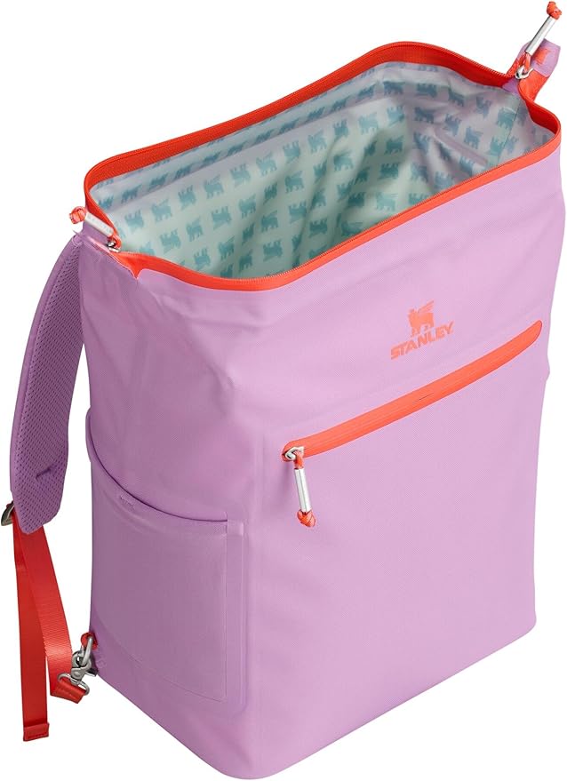 Stanley All Day Madeleine Backpack Soft Cooler 20 Can Cooler with Handle and Shoulder Straps Insulated Travel Bag with Zipper BPA-Free