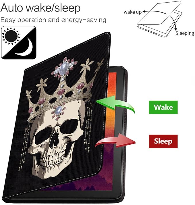 Case for Samsung Galaxy Tab S10 Lite/ S10 FE/ S9 FE 5G 10.9 Inch/ S9 11 Inch - Slim PU Leather Folding Stand Folio Cover with Auto Sleep/Wake - African American Girl