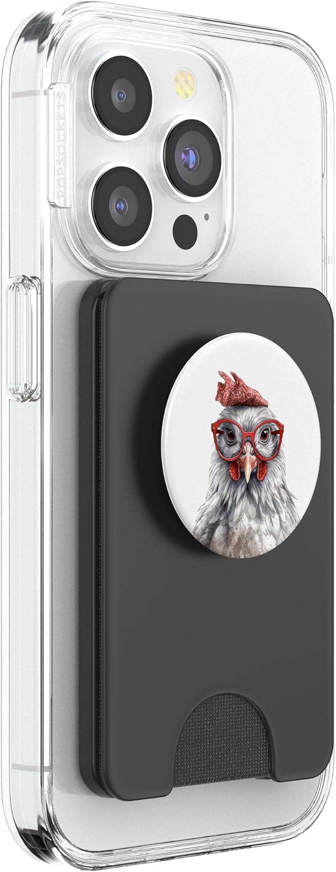 Funny Chicken Hen Wearing Sunglasses Farmer Chicken Lover PopSockets PopGrip for MagSafe