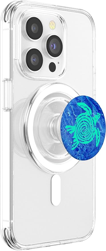 Sea Turtle Phone GripTeal Turtle Phone Pop Out Blue Turtle PopSockets Adhesive PopGrip