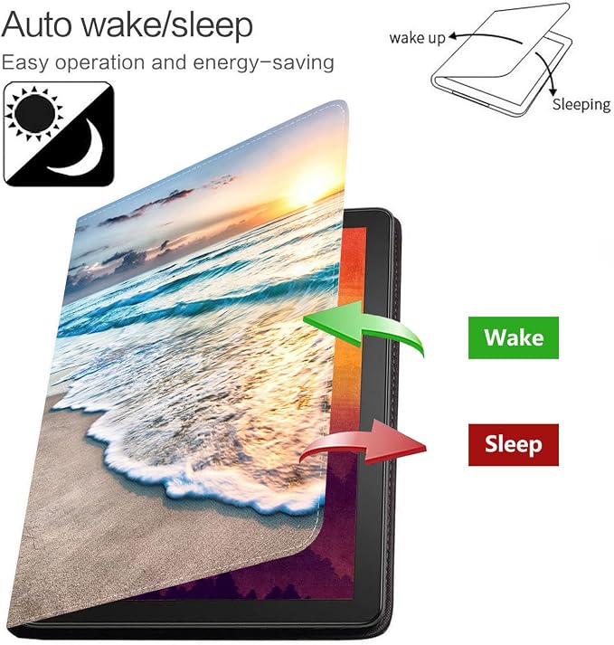 Case for Samsung Galaxy Tab S10 Lite/ S10 FE/ S9 FE 5G 10.9 Inch/ S9 11 Inch - Slim PU Leather Folding Stand Folio Cover with Auto Sleep/Wake American Flag &amp Bullets