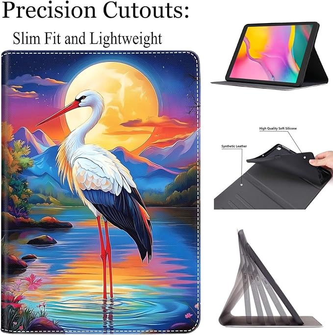 Case for New iPad (A16) 11th Generation 11 Inch 2025 for iPad 10th Generation 10.9 2022 Multi-Angle Smart Stand Cover Auto Sleep/Wake Halloween Panda Wizard and Pumpkin