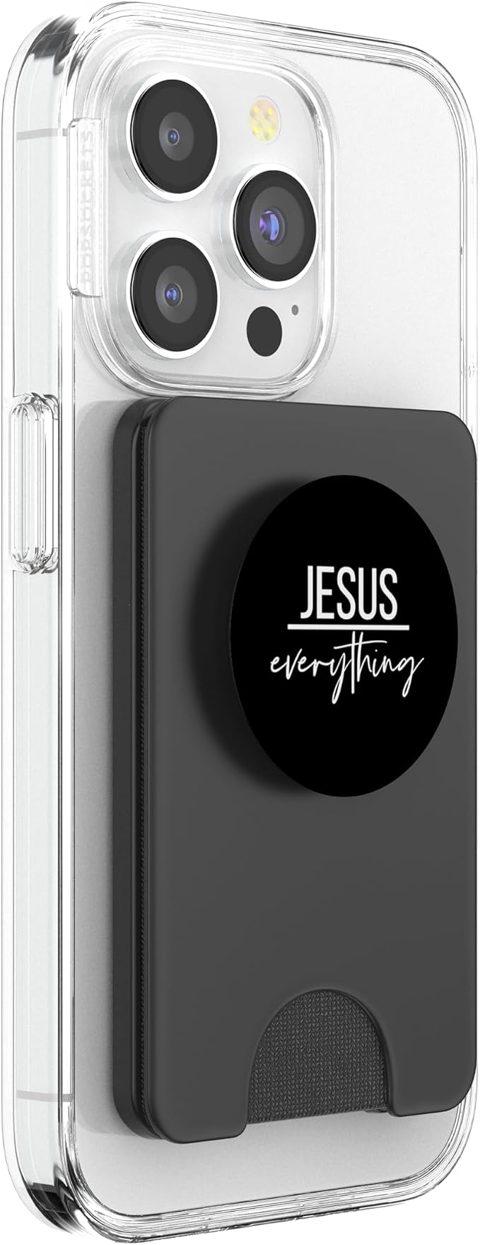 Jesus Over Everything Religious Christian Christ Our Lord PopSockets PopGrip: Swappable Grip for Phones &amp Tablets PopSockets Adhesive PopGrip