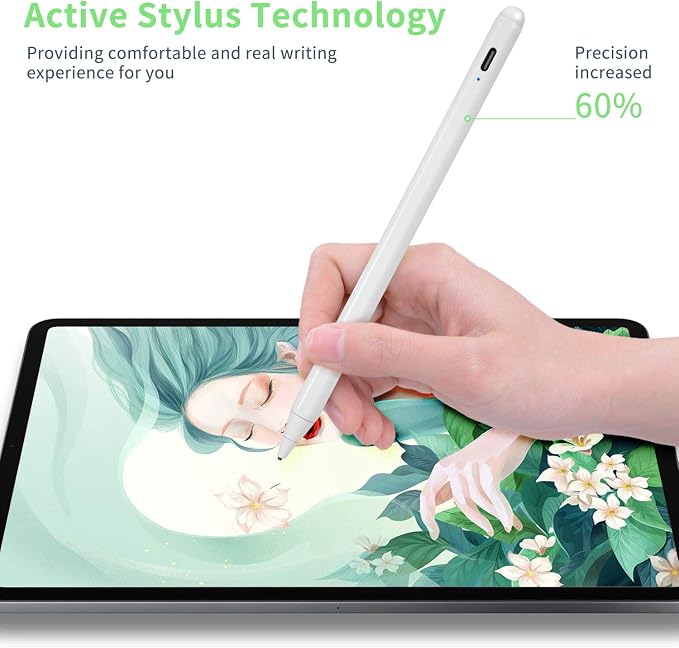 Active Stylus Pen for Lenovo Flex 5/7 2-in-1Digital Pencil Compatible with Lenovo Flex 5/7 2-in-1 Stylus PenGood for Note-Taking and Sketching Pens with Touch ControlWhite