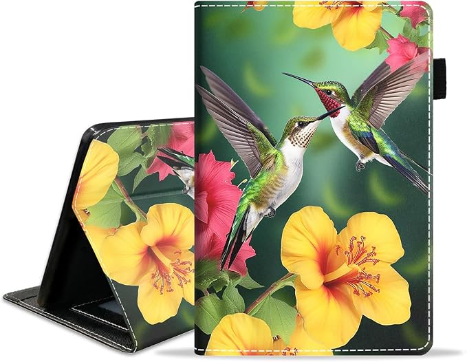 Case for Amazon Fire HD 10 Tablet (9th/7th Generation 2019/2017 Release) Slim PU Leather Cover with Card Slot &amp Auto Wake/Sleep for Fire 10.1 Tablet African American Girl