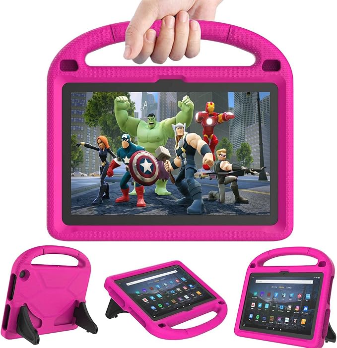 Kids Case for New 10-inch Tablet 2023 Lightweight Shockproof Kids Friendly Full Cover with Handle Kickstand
